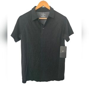 NWT Fabletics Black Polo Shirt for Men Size XS